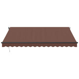 Automatic Retractable Awning Brown 400x300 cm