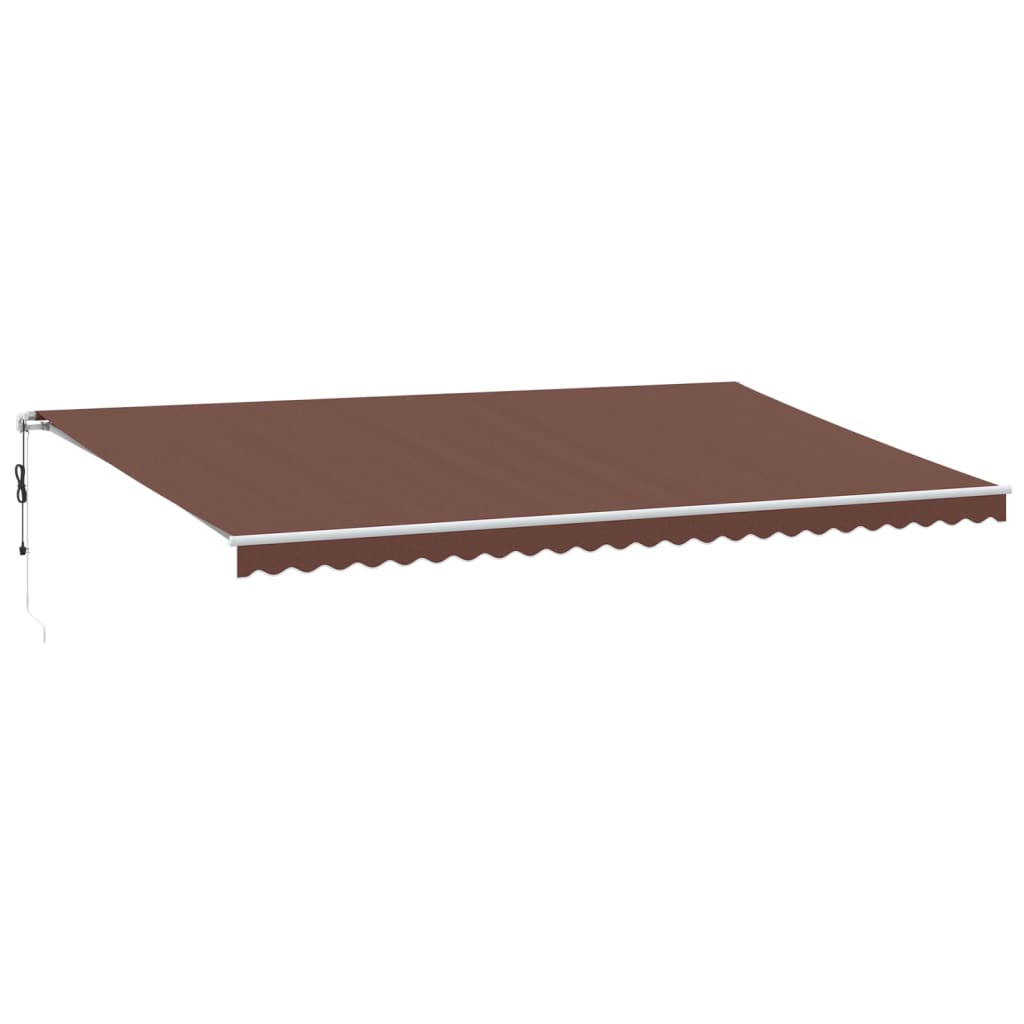 Automatic Retractable Awning Brown 600x300 cm