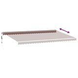 Automatic Retractable Awning Brown 600x300 cm