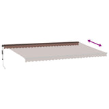 Automatic Retractable Awning Brown 600x300 cm