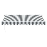 Automatic Retractable Awning Anthracite&White 350x250 cm