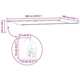 Manual Retractable Awning Anthracite and White 600x300 cm