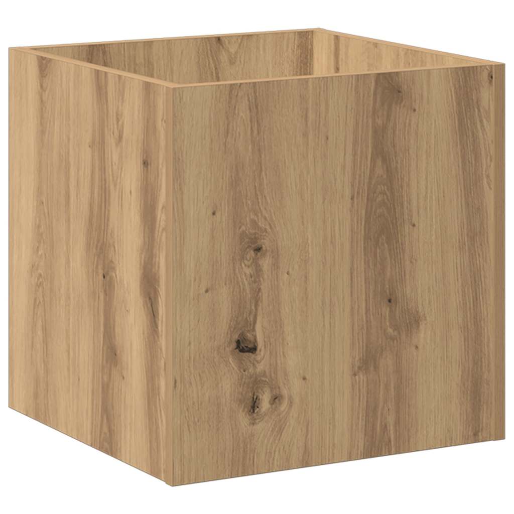 Planter Box Artisan Oak 40x40x40 cm Engineered Wood