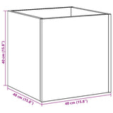 Planter Box Artisan Oak 40x40x40 cm Engineered Wood