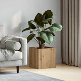 Planter Box Artisan Oak 40x40x40 cm Engineered Wood