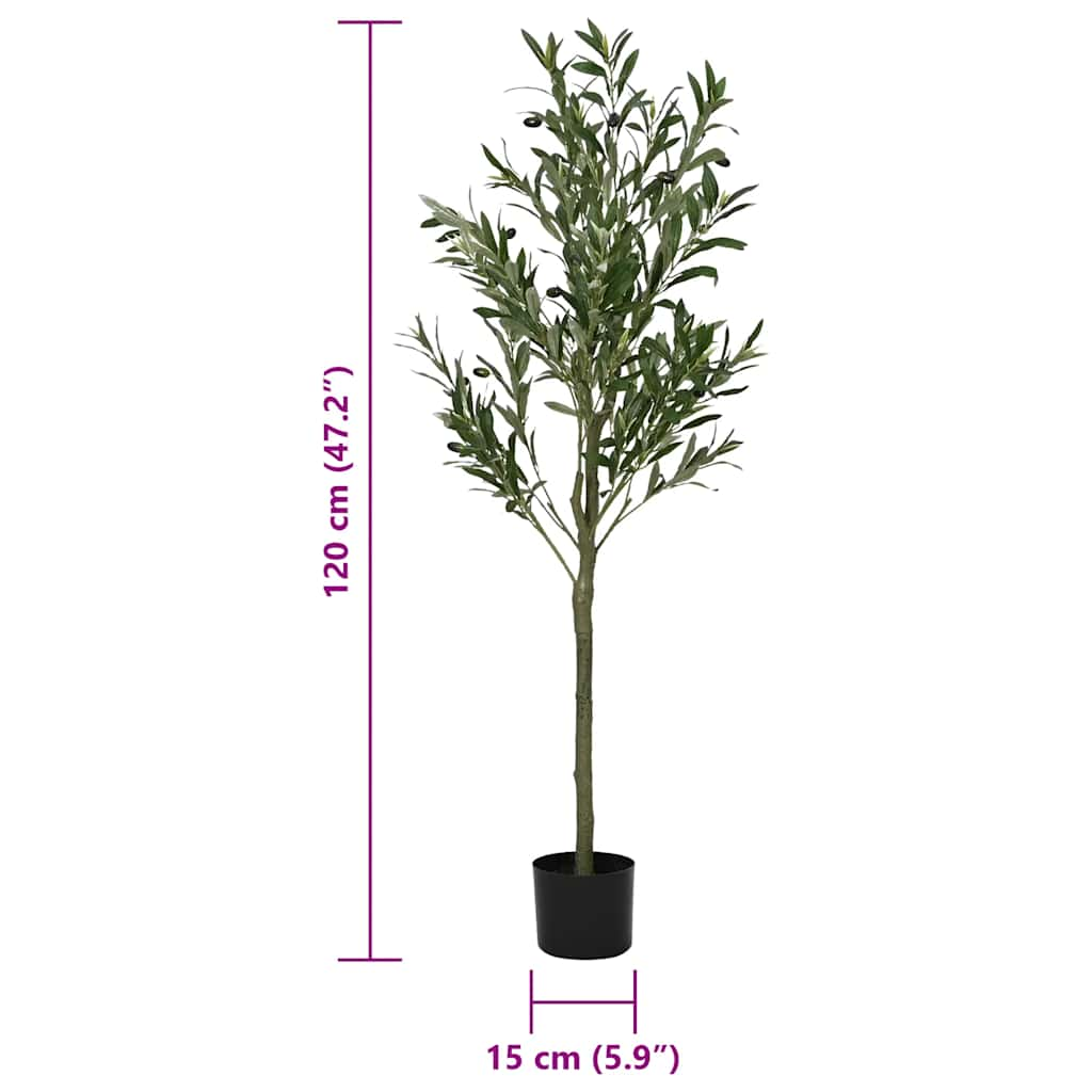 Artificial Olive Tree 450 Leaves 120 cm Green