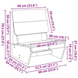 Garden Chair 60x64x70.5 cm Solid Wood Pine