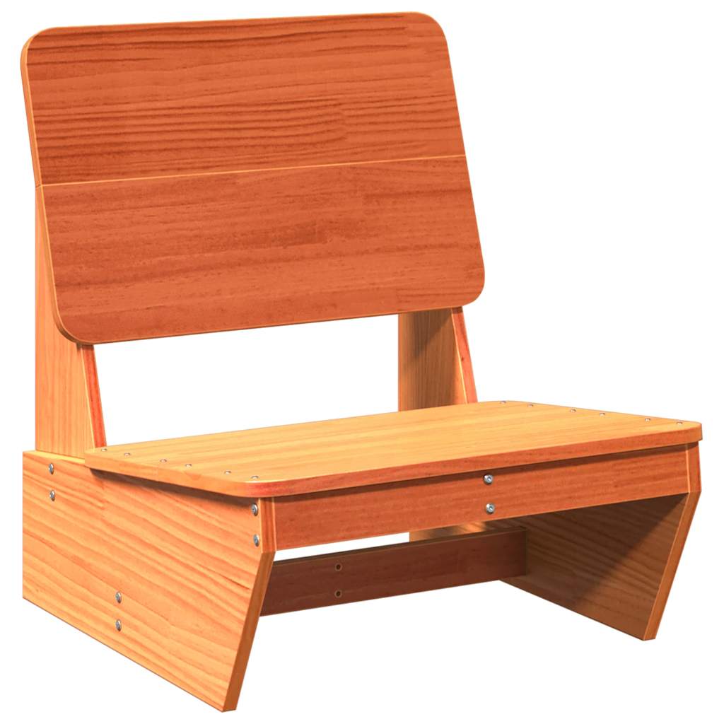 Garden Chair Wax Brown 60x64x70.5 cm Solid Wood Pine