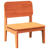 Garden Chair Wax Brown 60x52.5x72 cm Solid Wood Pine