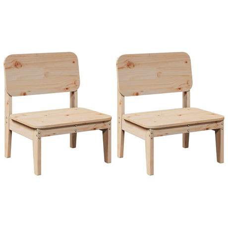 Garden Chairs 2 pcs 60x52.5x72 cm Solid Wood Pine