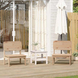 Garden Chairs 2 pcs 60x52.5x72 cm Solid Wood Pine