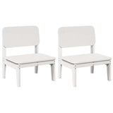 Garden Chairs 2 pcs White 60x52.5x72 cm Solid Wood Pine