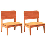 Garden Chairs 2 pcs Wax Brown 60x52.5x72 cm Solid Wood Pine