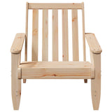 Garden Adirondack Chair 75x77x77 cm Solid Wood Pine