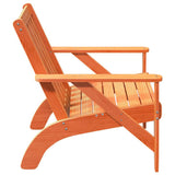 Garden Adirondack Chair Wax Brown 75x77x77 cm Solid Wood Pine