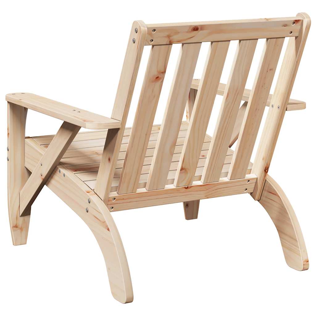 Garden Adirondack Chairs 2 pcs 75x77x77 cm Solid Wood Pine