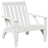 Garden Adirondack Chairs 2 pcs White 75x77x77 cm Solid Wood Pine