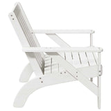 Garden Adirondack Chairs 2 pcs White 75x77x77 cm Solid Wood Pine