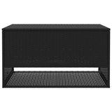 Outdoor Cushion Box Black 100x55x55.5 cm Poly Rattan