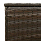 Outdoor Cushion Box Brown 100x55x55.5 cm Poly Rattan