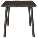 Garden Coffee Table Rectangular Brown 60x40x37 cm Poly Rattan