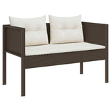 Garden Sofa Set 6 pcs Brown, cream Poly Rattan