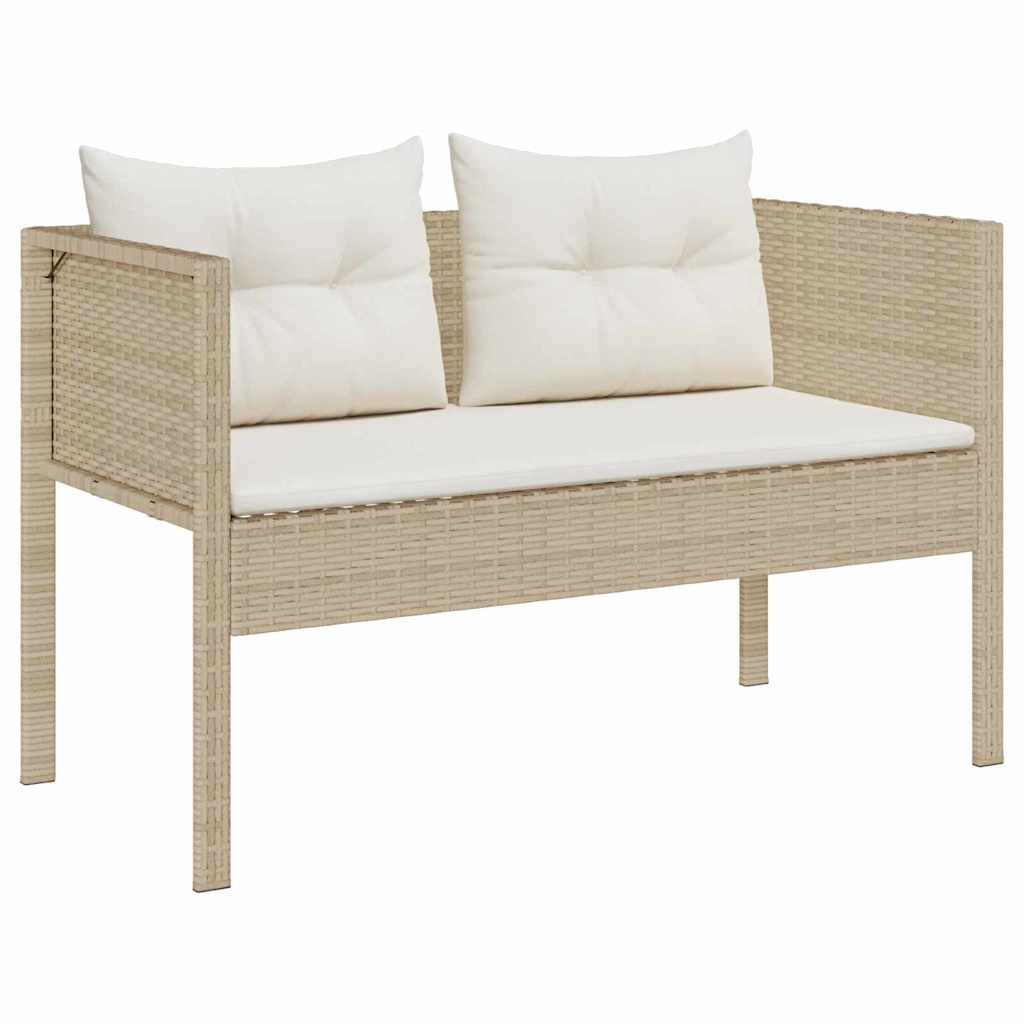 Garden Sofa Set 6 pcs Beige, cream Poly Rattan
