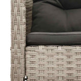 Garden Sofa Set 6 pcs Light grey, dark grey Poly Rattan