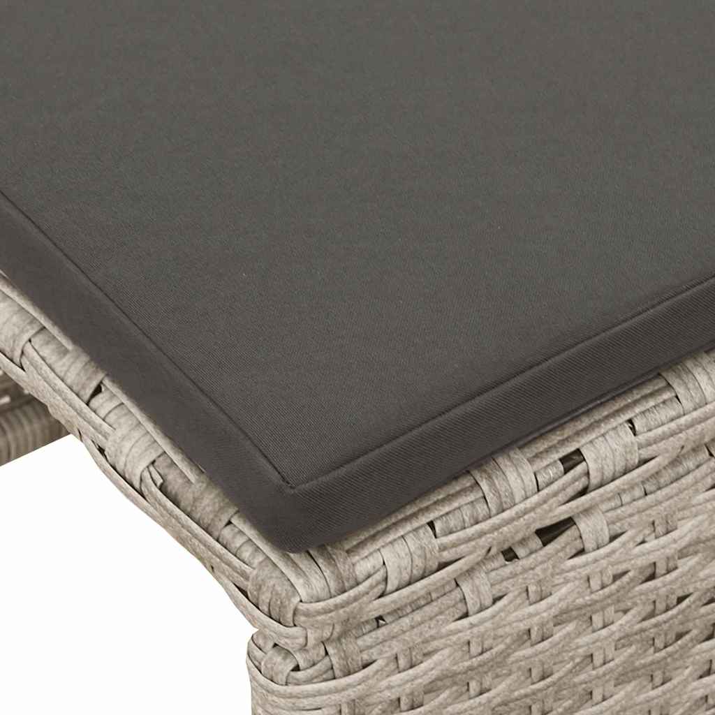 Garden Sofa Set 6 pcs Light grey, dark grey Poly Rattan