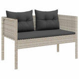 Garden Sofa Set 6 pcs Light grey, dark grey Poly Rattan