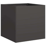 Planter Black 40x40x40 cm Cold-rolled Steel