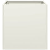 Planter White 40x40x40 cm Cold-rolled Steel