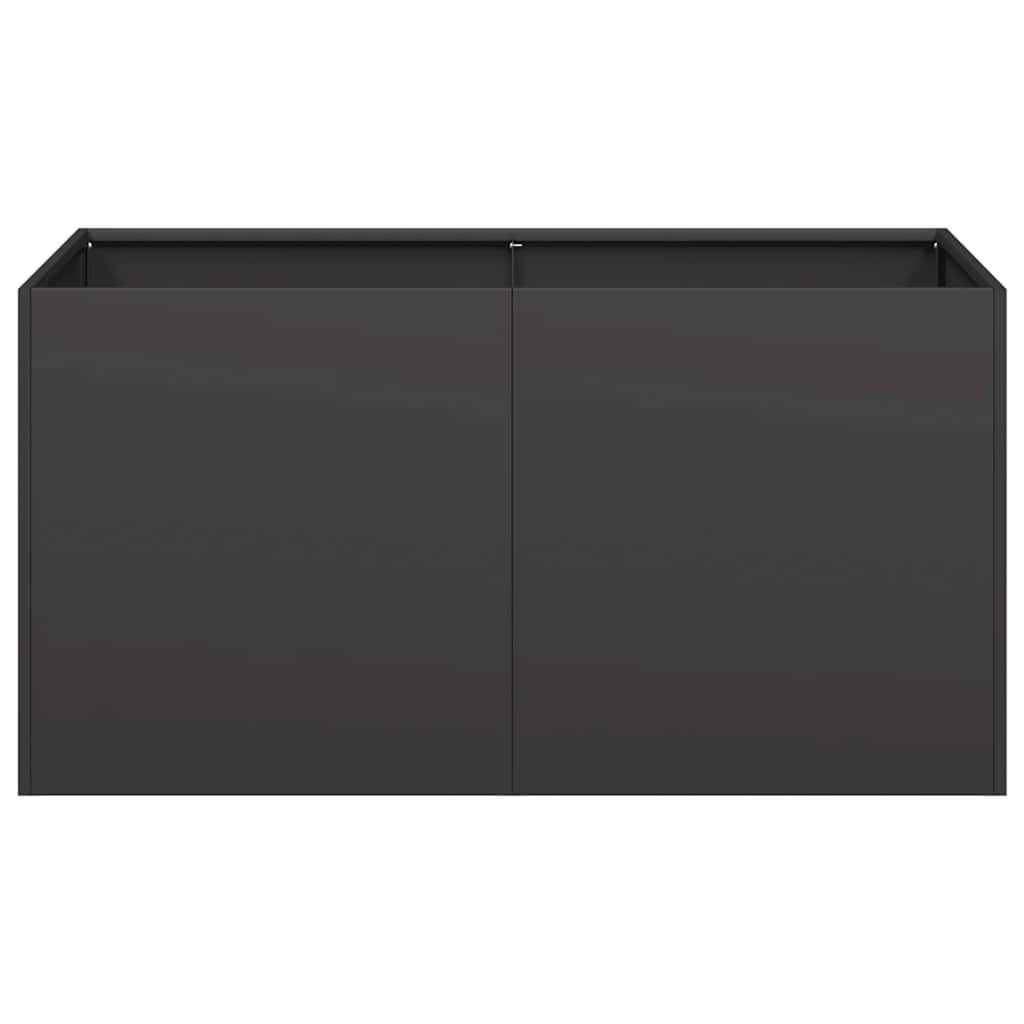 Planter Black 80x40x40 cm Cold-rolled Steel