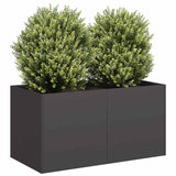 Planter Black 80x40x40 cm Cold-rolled Steel