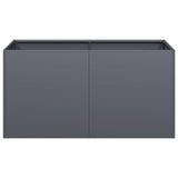 Planter Anthracite 80x40x40 cm Cold-rolled Steel