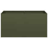 Planter Olive Green 80x40x40 cm Cold-rolled Steel