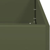 Planter Olive Green 80x40x40 cm Cold-rolled Steel