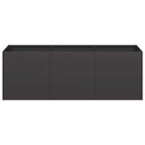 Planter Black 120x40x40 cm Cold-rolled Steel