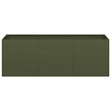 Planter Olive Green 120x40x40 cm Cold-rolled Steel