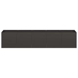 Planter Black 200x40x40 cm Cold-rolled Steel