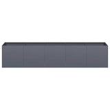 Planter Anthracite 200x40x40 cm Cold-rolled Steel