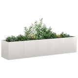 Planter 200x40x40 cm Stainless Steel