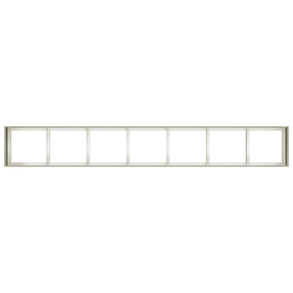 Planter White 280x40x40 cm Cold-rolled Steel
