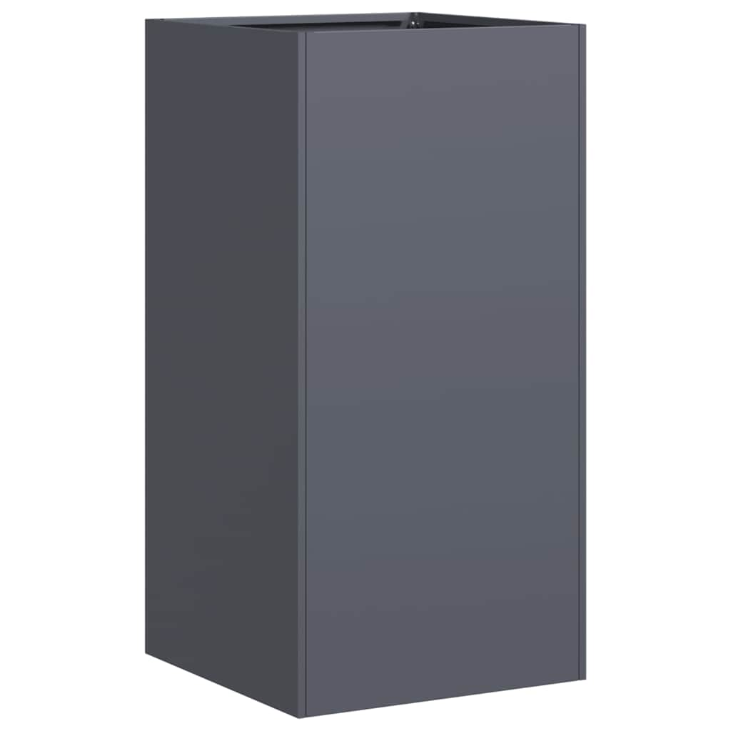 Planter Anthracite 40x40x80 cm Cold-rolled Steel