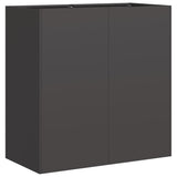 Planter Black 80x40x80 cm Cold-rolled Steel