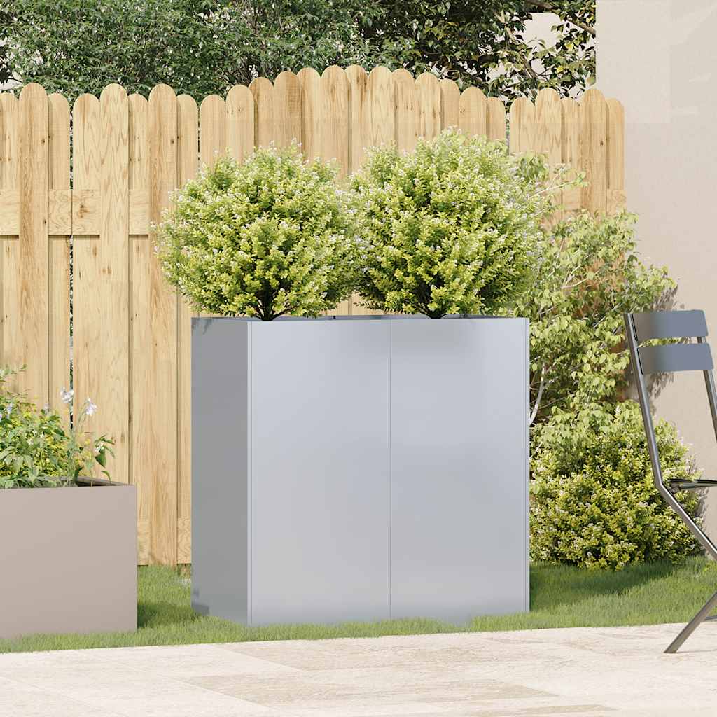 Planter 80x40x80 cm Galvanised Steel