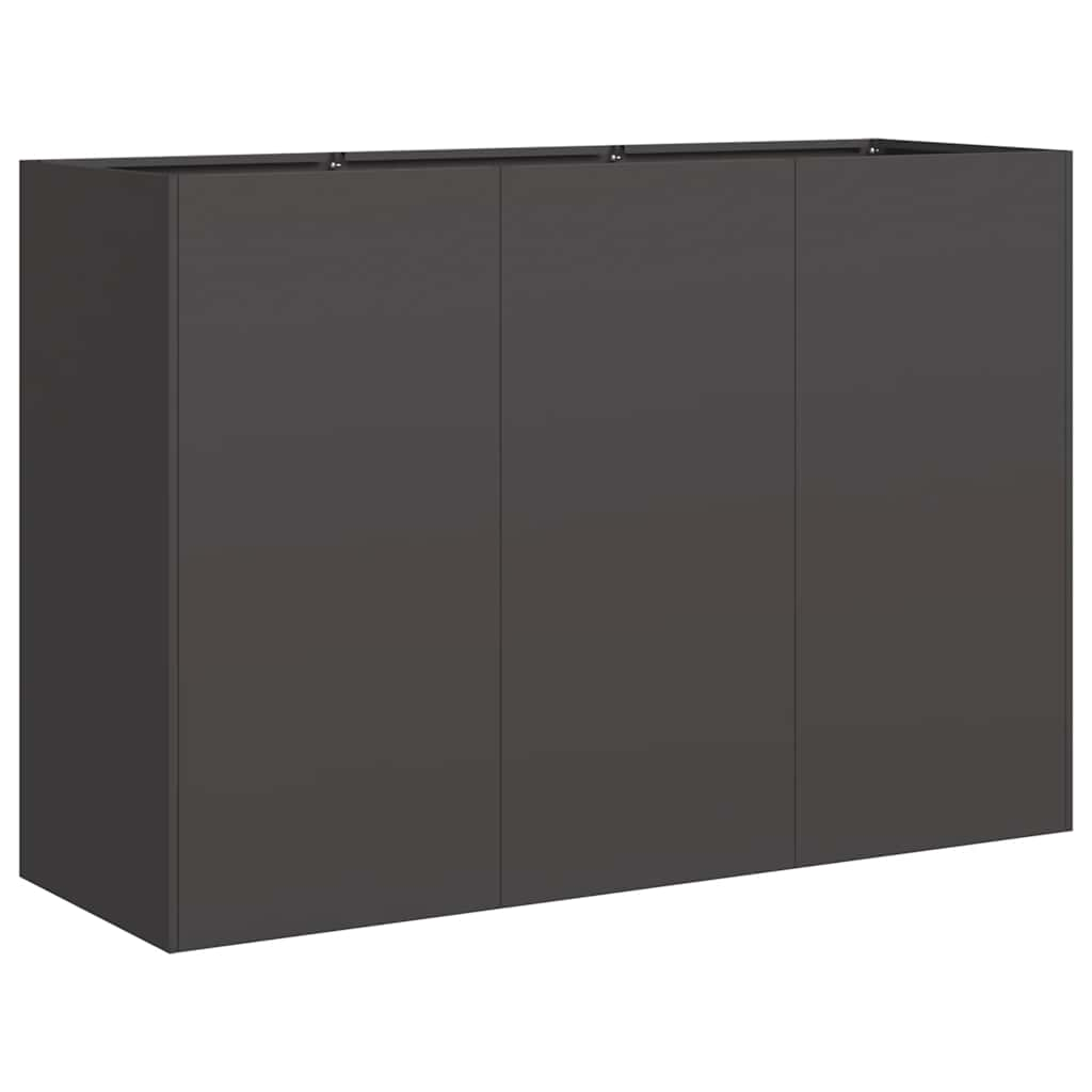 Planter Black 120x40x80 cm Cold-rolled Steel