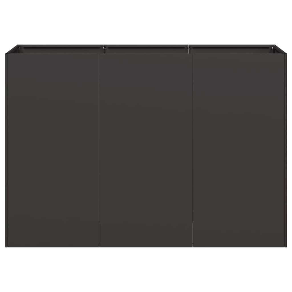 Planter Black 120x40x80 cm Cold-rolled Steel