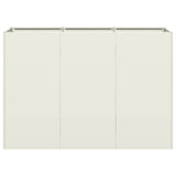 Planter White 120x40x80 cm Cold-rolled Steel