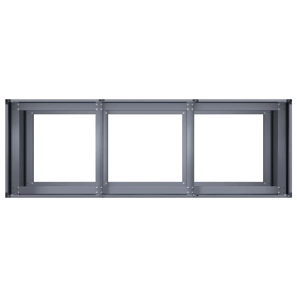 Planter Anthracite 120x40x80 cm Cold-rolled Steel